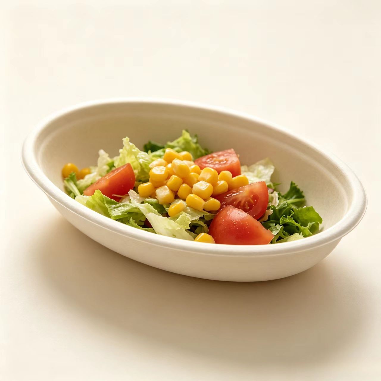 20/24/32oz Biodegradable Oval Sugarcane Pulp Food Bowl