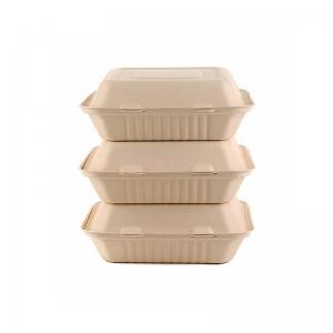 9 Inch Biodegradable Bagasse Take Away Containers