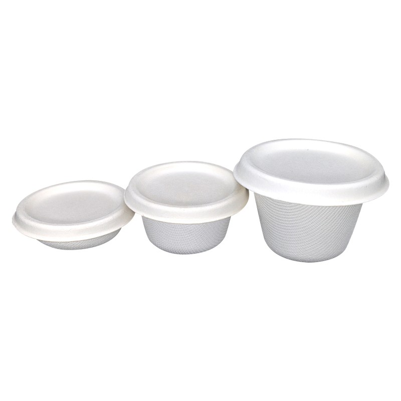 Disposable 1‑4oz Biodegradable Bagasse Sauce Sample Cups